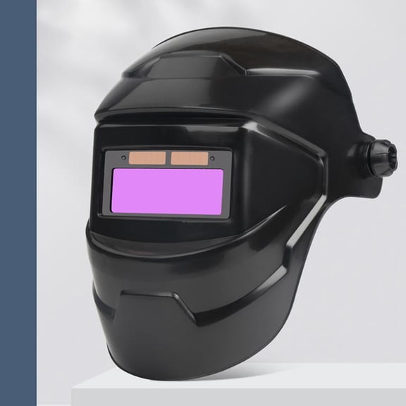 Welding Helmet with Auto Darkening Solar Power, Clear LCD Welding Hood with Rapid Dimming Ventilation Eye Care for Grinding Cut