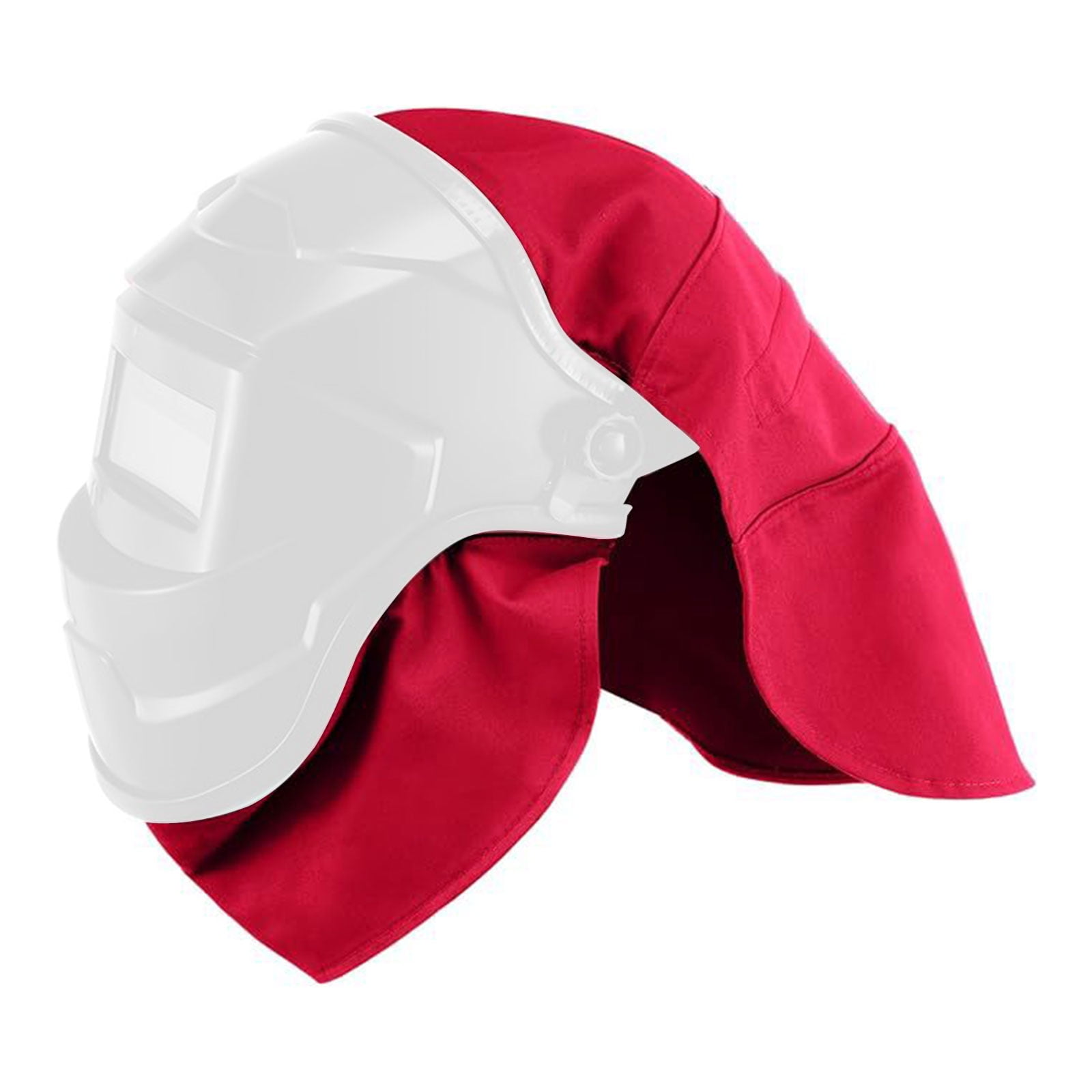 Welding Helmets Protective Covers Bib Pair High Temps Resistant Fabric Secure Clip On Systems For Professional