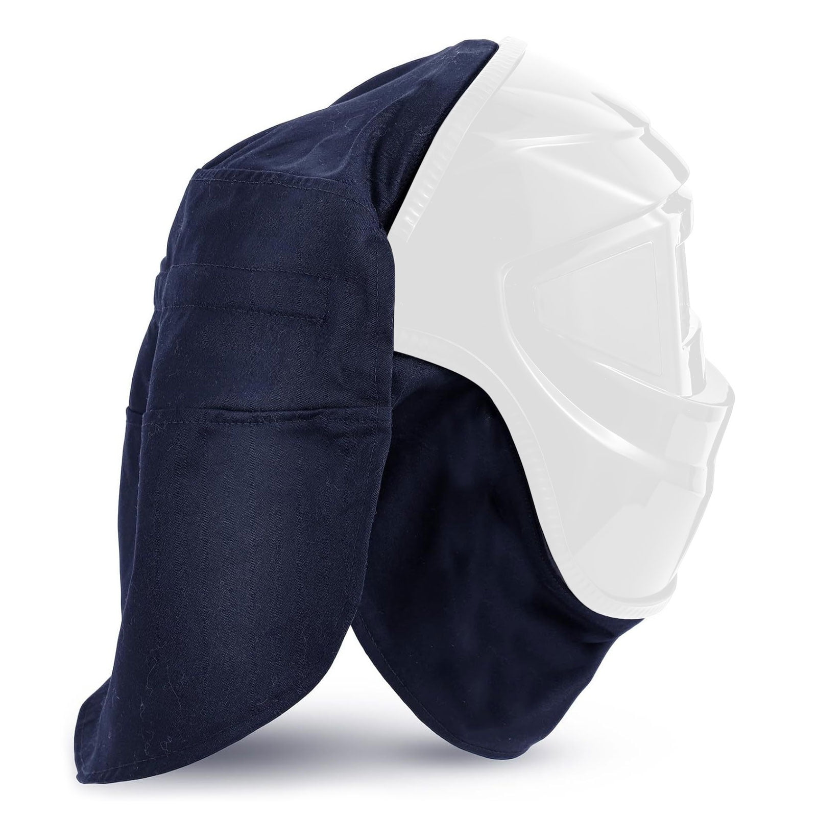 Welding Helmets Protective Covers Bib Pair High Temps Resistant Fabric Secure Clip On Systems For Professional