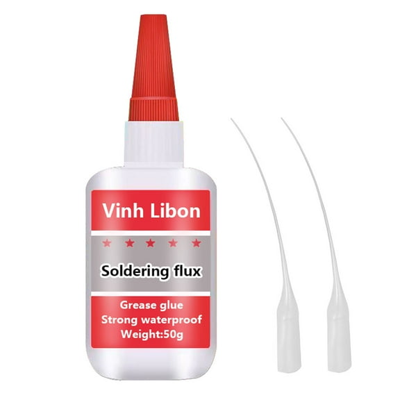 Welding High Strength Oily Glue Universal Super Adhesive Glue soldering flux Strong Glue Clear Glue,Crazy Craft Glue for Plastic Wood Ceramics Metal Leather Soldering Agent 50ml/1pc