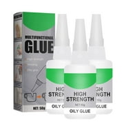 Welding High-Strength Oily Glue,Universal Super Glue, Strong Glue Fast Repair and Curing for Metals, Plastics, Wood, Glass, Etc, Dry Only in 10s,50g*3PCS