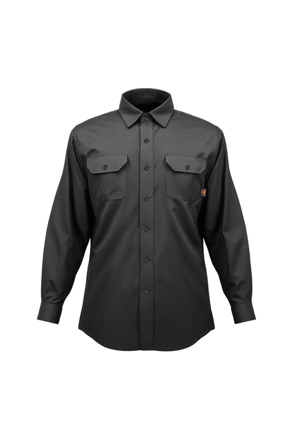 Welding Jacket FR, VEVOR 7oz Flame Resistant Shirt, Men's Heat Resistant Cotton Workwear, ATPV 9.2, Machine Washable, Welding Safety Gear - XXL