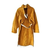 Welding Jacket Leather Apron Protection Clothing Coverall Heavy-Duty Work Anti-scald Flame Resistant Coat ,Widely Use