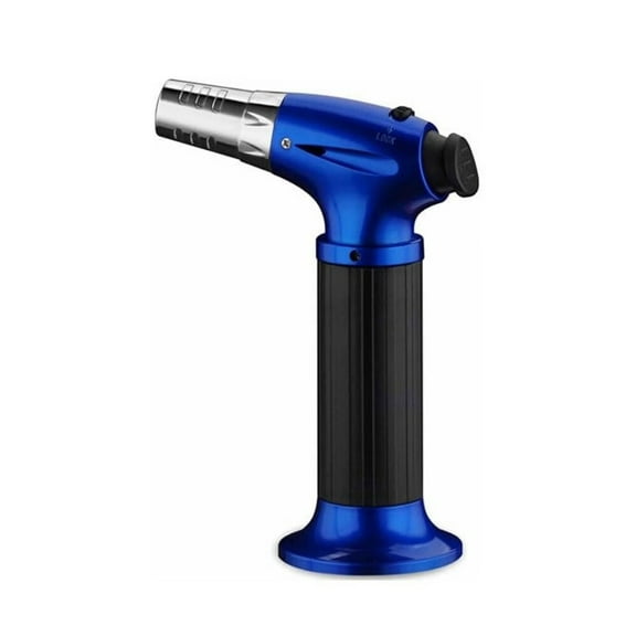 Welding Lighter with Safety Lock and Adjustable Flame,Butane Direct Injection Windproof Flame,Kitchen Cooking Lighter for Grilling,Baking,Pudding Cream,Crafts and (Fuel Not Included)