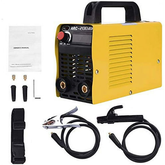 Welding Machine, 110V Plug, 200Amp Power, IGBT AC DC Beginner Welder With Display LCD Use Welding Rod Equipment Tools Accessories?