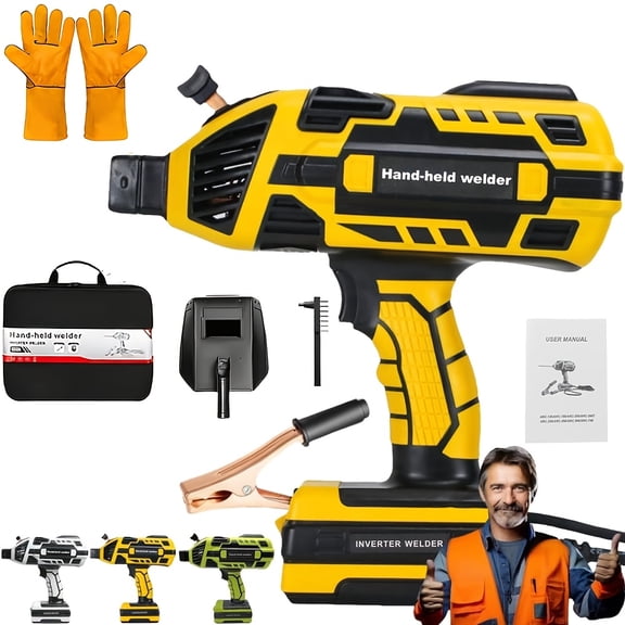 Welding Machine Handheld,20-120A 110V Portable Stick Welder,IGBT Hand Held Welder Machine withHot Start Arc Force Anti-stick ARC Welder Gun,6 Variable Current Adjustment