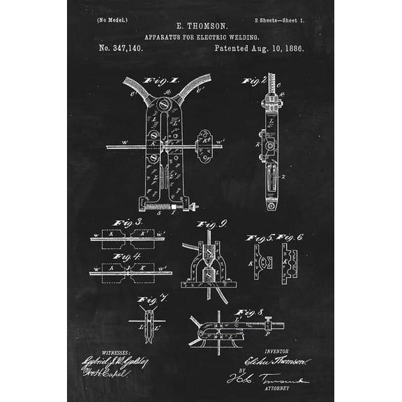 Welding Machine Patent Art Print