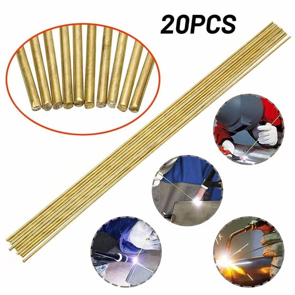Welding Made Easy with Our Pack of 20 Low Temperature Brass Brazing Rods Suitable for Multiple Uses