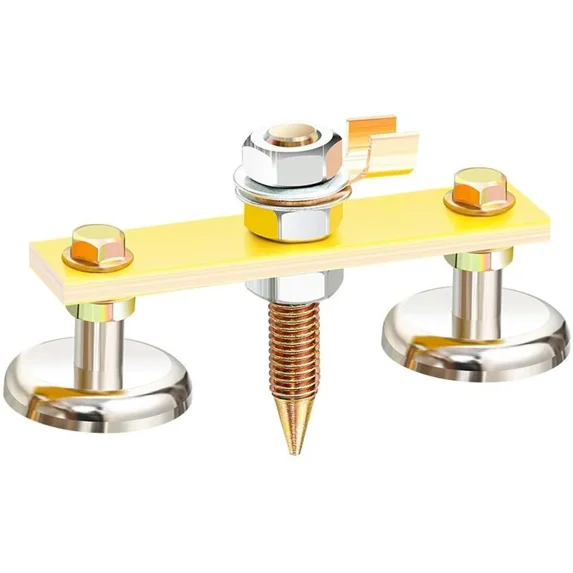 Flexman Magnetic Welding Ground Clamp – Double Magnet Holder With Copper Tail, 300A Capacity, For Metal Fabrication & Maintenance