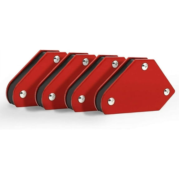 Welding Magnet Holder Set For Professional Welders, Secure Positioning With Strong Power Magnetic Tools At 45, 90, And 135 Degrees, Ideal For Quick Assembly In Metalwork Jobs