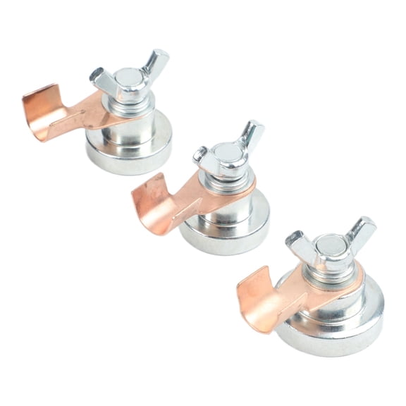 Welding Magnetic Ground Clamp Set, Strong Hold Iron Grounding Clamps for Flat and Curved Metal for Surfaces, Essential Tool for Construction and Fabrication Projects