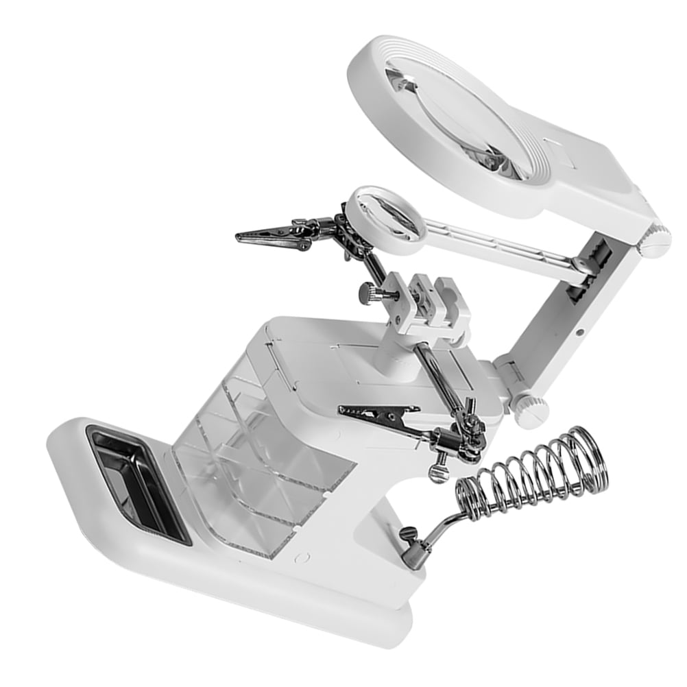 Welding Magnifying Glass Station Magnifier Stand Station Welding Rework