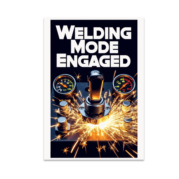 Welding Mode Engaged Wall Art - Welder Enthusiast - 13x19 Poster Print