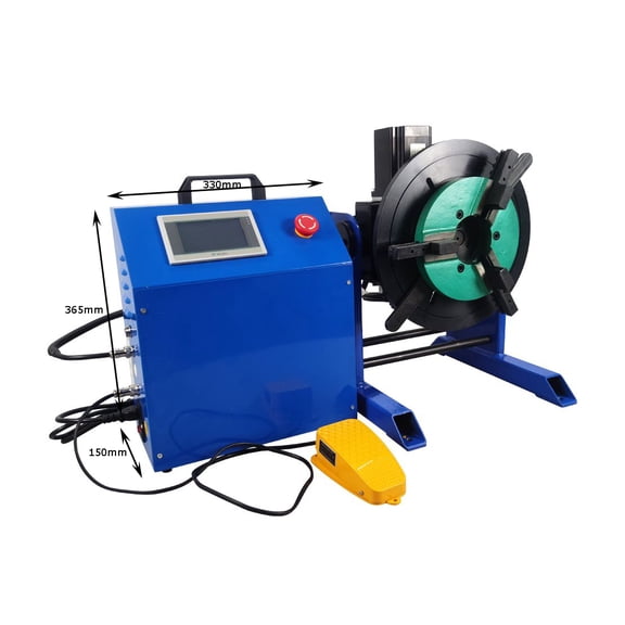 Welding Positioner Turntable with 200mm Chuck PLC Control Welding Positioning Equipment