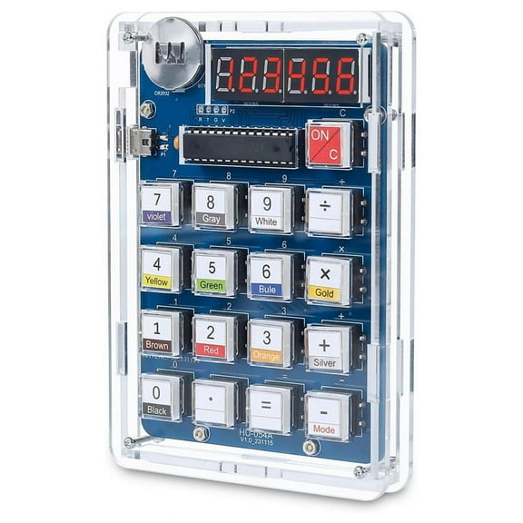 Welding Practice Kit, 6-Digit DIY Calculator Kit USB/Battery Powered Desktop Project Electronics