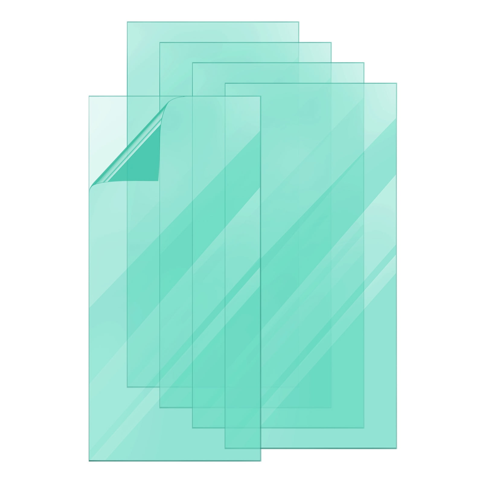 Welding Protection Lens 2x4.25 Inch Transparent Welding Helmet Protective Replacement Cover, Clear, 100 Pack