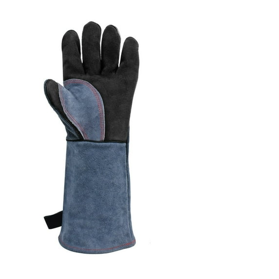 Welding Protection Work Leather Gloves For Welder 1.3mm BBQ Kitchen Stove Heat Puncture Resistant Gloves For Welding ,Widely Use