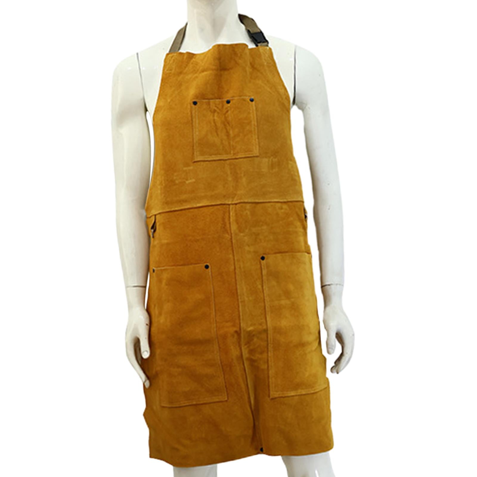 Welding Protective Apron Welder Clothing Front Pocket Gardening Apron ...