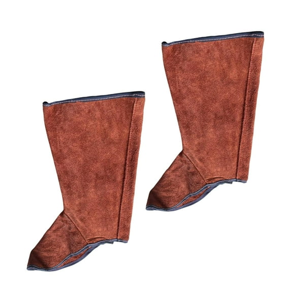 Welding Protective Shoes Feet Cover Fire Flame Resistant - Brown