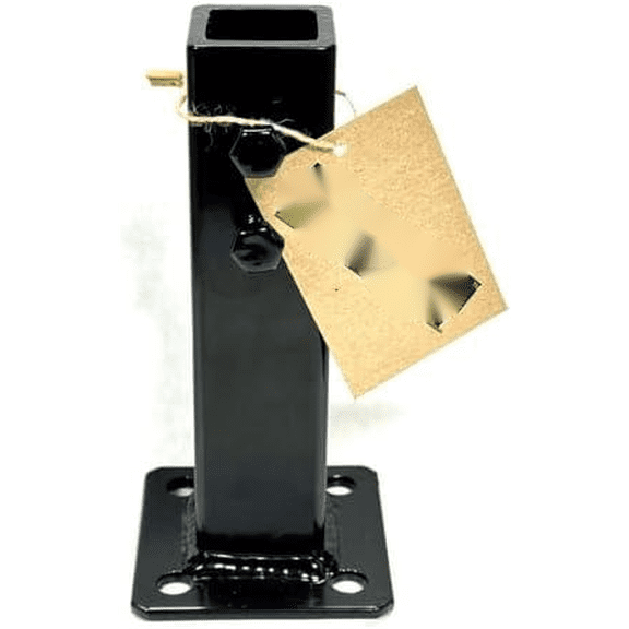 No Welding Repair Broken 1" Outdoor Step Railings Iron Post Base Mount Boots 6 1/2" for Hollow & Solid Rusty Loose Rail Posts- Slip-Fits Over existing 1"- Fence-Deck-Stairs Black Powder Coat- Bolts