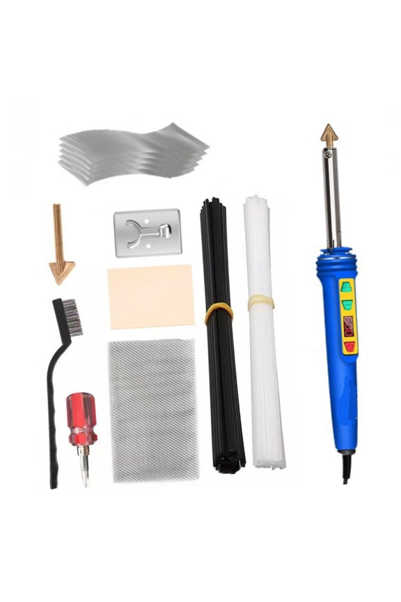 Welding Repair Kit Digital Display Pen Interchangeable Tips Kit with Brush for Dashboard and Household Repairs