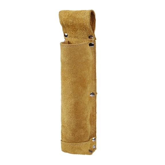 Welding Rod Storage Bag Tool Waist Pouch Lightweight PU Material for Welders Outdoor Jobs