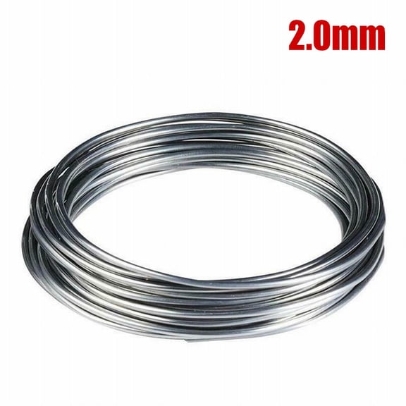 Welding Rods 1.6mm And 2.0mm Diameter,Low Temp Fusible Core Wire For Steel Iron Copper Aluminum, Flux Cored Welding Material, 3-Meter Length(2.0mm)
