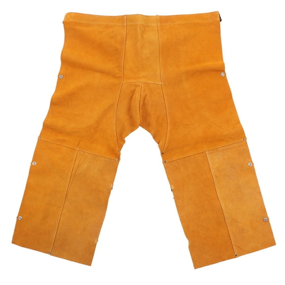 Welding Safety Chaps Leather Apron Adjustment Split Leg Fire Wear Resistant Protective Apparel