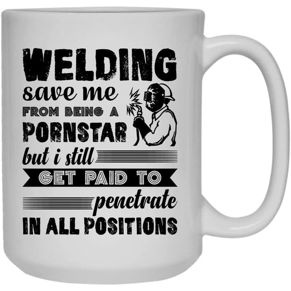 Welding Save Me Coffee Mug, Teacup, Green Tea Cup 15 oz