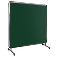 thumbnail image 1 of Welding Screen with Frame, 6' x 6'/6' x 8' Welding Curtain Screen, Flame-Resistant Vinyl Welding Protection Screen on 4 Swivel Wheels, Moveable & Professional for Workshop/Industrial, 1 of 8