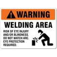 thumbnail image 1 of Welding Sign – Warning Welding Area Welding Signs Metal Tin Sign 12x16 Inches Caution Danger Safety Security Warning Notice Signs, 1 of 5