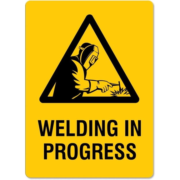Welding Signs – Welding In Progress Welding Signs Metal Tin Sign 12x16 Inches Caution Danger Safety Security Warning Notice Signs