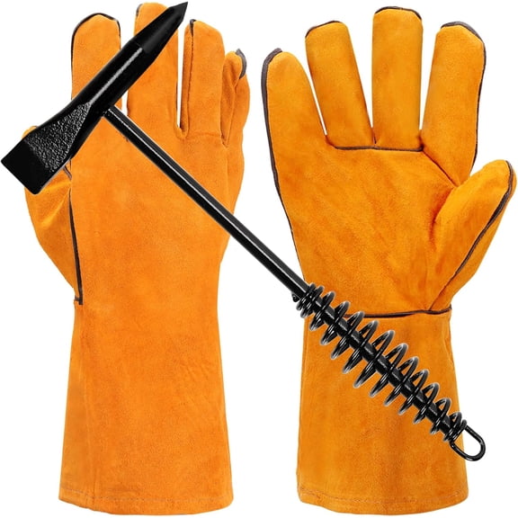 Welding Slag Removal Tool Set - Chipping Hammer and Gloves for Splatter and Rust Cleaning