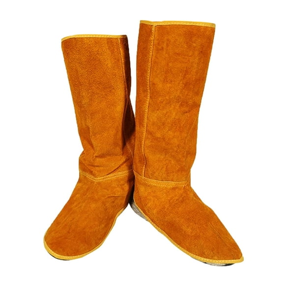 Welding Spats Extra Long, Heat-Tolerant and Hard-Wearing Welding Boot Covers, Full Coverage Shoe Protector, Welding Gear, Welding Accessories(1 Pair)