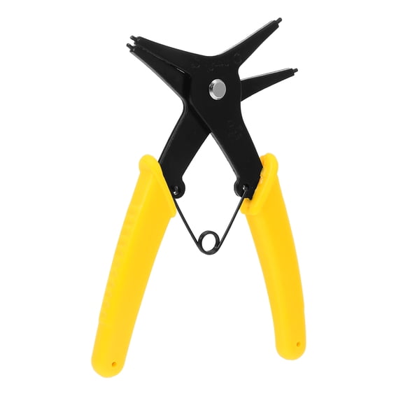 Welding Spring Clamp Pliers Circlip Pliers Household Use Spring Steel Yellow 14x8cm Hand Tool