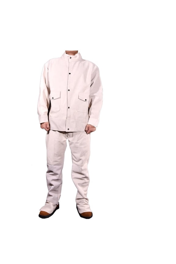 Welding Suit Jacket Pants For Men Heavy Duty Flame Heat Resistant Anti Scalding Welder Clothes Durable And Easy To Wear