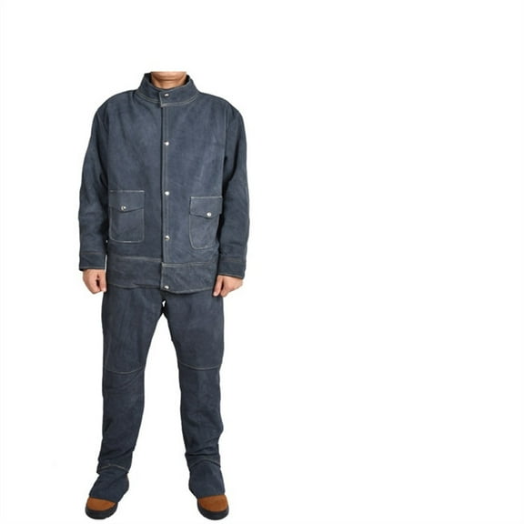 Welding Suit Jacket Pants For Men Heavy Duty Flame Heat Resistant Anti Scalding Welder Clothes Durable And Easy To Wear