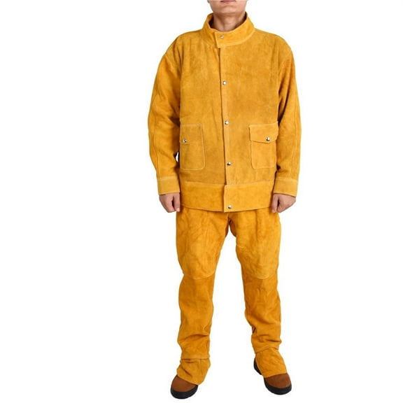 Welding Suit Jacket Pants For Men Heavy Duty Flame Heat Resistant Anti Scalding Welder Clothes Durable And Easy To Wear
