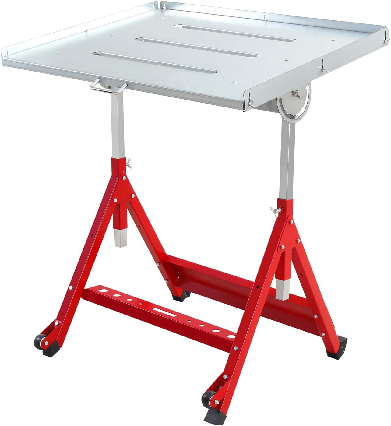 Welding Table, 31'' x 23'' Steel Welding Workbench Table Adjustable ...