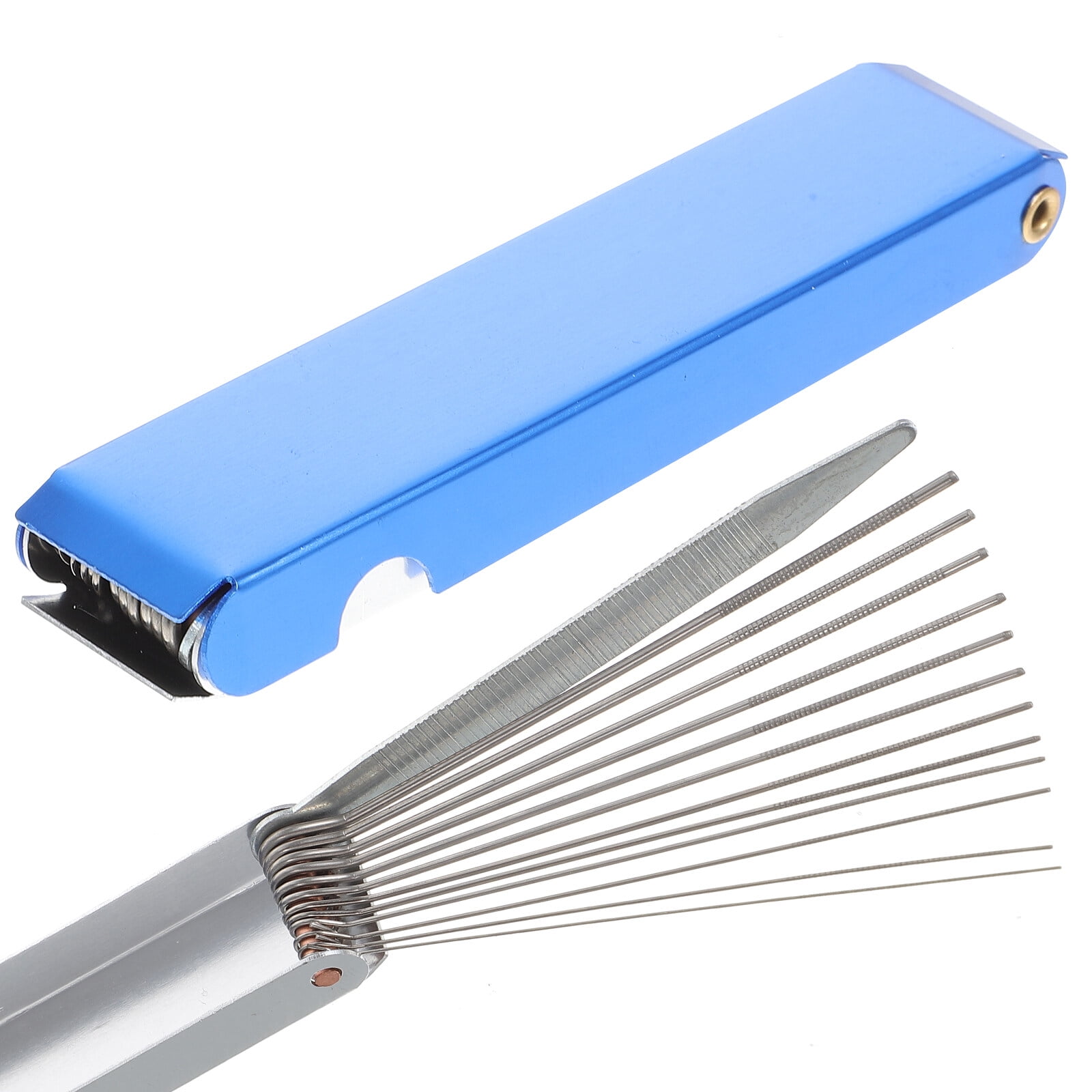 Welding Tip Cleaner, Nozzle Cleaner Gas Welding Brazing Cutting Torch Tip Cleaner Needle 4 Set