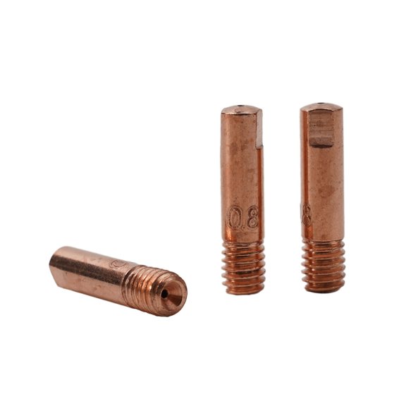 Welding Tools Nozzles Welding Torch Contact Tip M6 Thread Copper Welding Torch 0 6 0 8 0 9 1 0 1 2Mm Welding Nozzles 0.8Mm Smile Home
