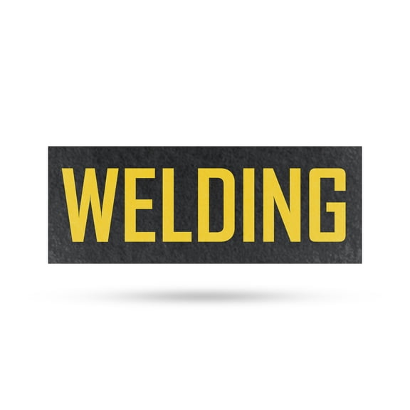 Welding Vinyl Decal 12 Inch x 5 Inch Weatherproof Heavy-Duty Adhesive Backing | Professional Services, Reliable Equipment, Clear Messaging | Made in USA