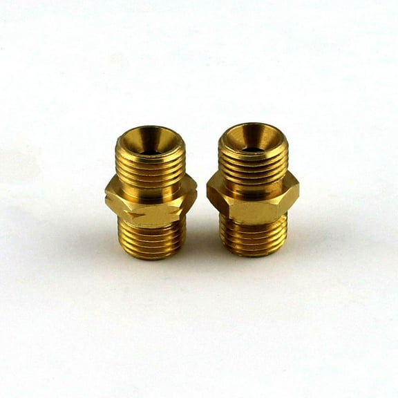 WeldingCity 2-pcs Gas Hose Coupler B-Size Male Left/Right-Hand for 1/4" and 3/16"-ID Oxygen/Acetylene Hose (Pack of 2-pcs)