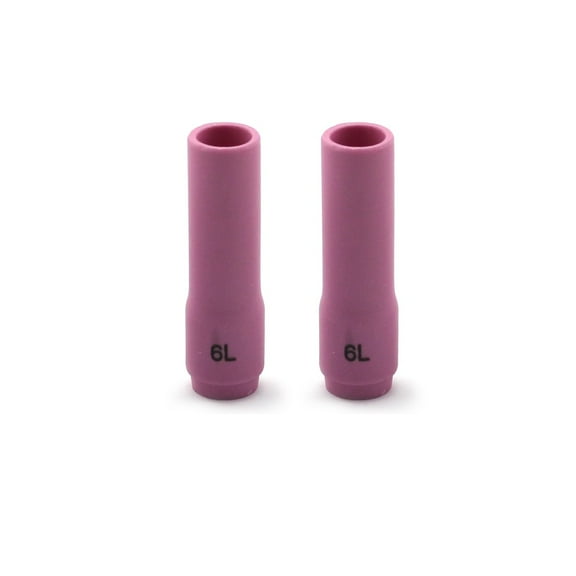 WeldingCity 2-pk LONG Alumina Ceramic Cup 796F73 (#6, 3/8") for Regular Setup in TIG Welding Torch 9, 20 and 25