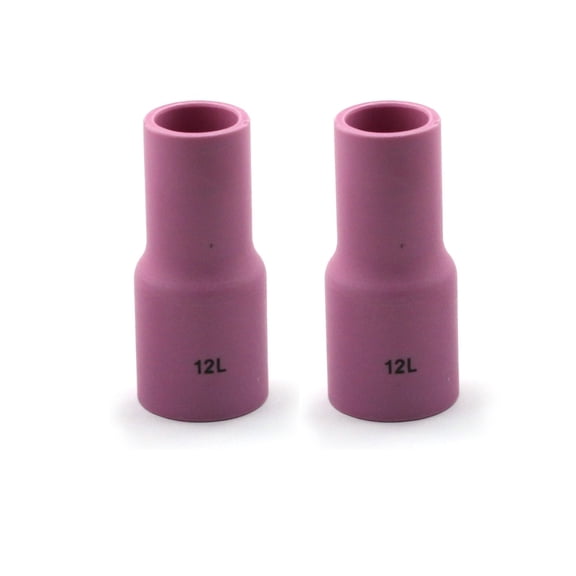 WeldingCity 2-pk LONG LARGE Gas Lens Ceramic Cup 53N87L (#12, 3/4") for TIG Welding Torch 9/17/18/20/25/26 Series in Lincoln Miller ESAB Weldcraft CK Everlast