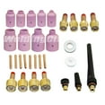 thumbnail image 1 of WeldingCity 30-pcs TIG Welding Torch Accessory Kit Gas Lens (Regular & Large) Setup .040-1/16-3/32-1/8 for Torch 17, 18 and 26 Weldcraft Miller Lincoln Hobart ESAB, 1 of 3