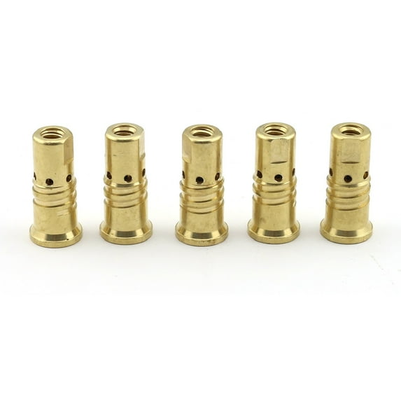 WeldingCity 5-pk Gas Diffuser 206195 (Standard 1/8" Recess) Compatible with Miller FasTip Contact Tips in Roughneck MIG Welding Guns