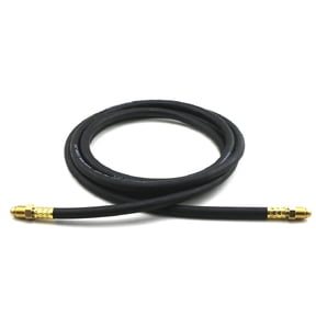 WeldingCity 6-ft Inert Gas Hose Rubber (1/4" ID) with B-B Fitting 5/8"-18 RH UNF for MIG/TIG Welding and Other Gas Processes