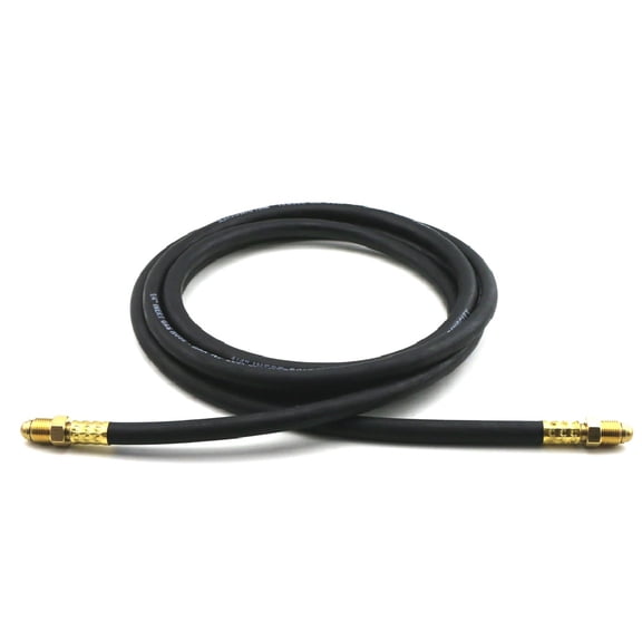 WeldingCity 6-ft Inert Gas Hose Rubber (1/4" ID) with B-B Fitting 5/8"-18 RH UNF for MIG/TIG Welding and Other Gas Processes