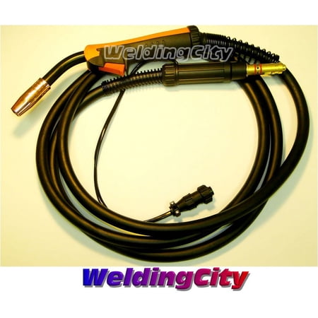 WeldingCity Complete 180Amp MIG Gun Package 12-foot with Tweco/Lincoln Front Consumables and Miller Rear End